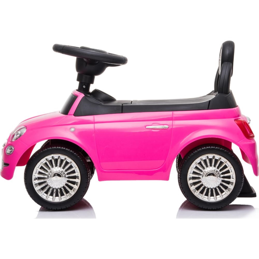 Push macchina Fiat 500 rosa