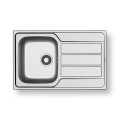 Pyramis 100178701 - Lavello da cucina ATHENA 79x50 cm satinato