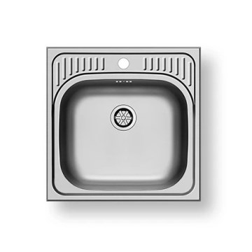 Pyramis 105061001 - Lavello della cucina ET34 48x48 cm raso