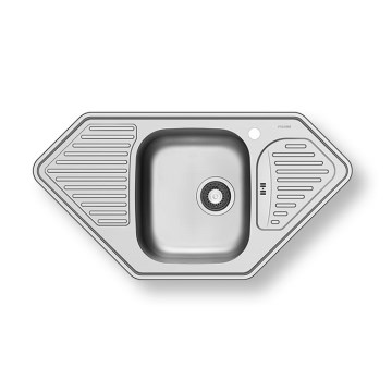 Pyramis 108760801 - Lavello della cucina MEDUSA CORNER 95x50 cm