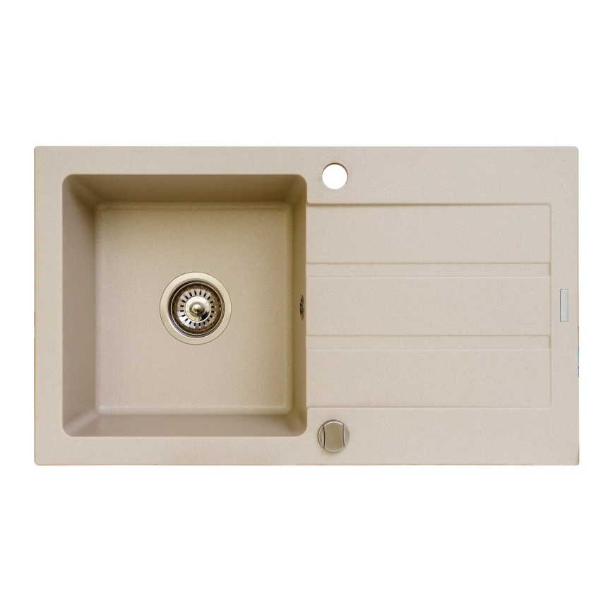Pyramis 70006701 - Lavello della cucina NEXT 76x44 cm granito/beige