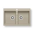 Pyramis 70053101 - Lavello da cucina SPARTA 78x50 cm granito/beige