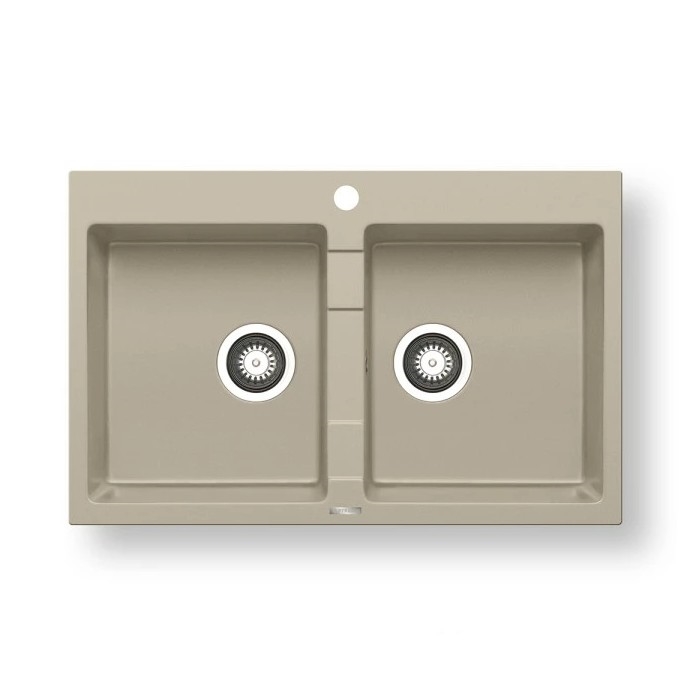 Pyramis 70053101 - Lavello della cucina SPARTA 78x50 cm granito/beige