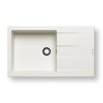 Pyramis 70070611 - Lavello della cucina ATHLOS 86x50 cm granito/bianco