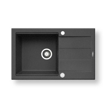 Pyramis 70083701 - Lavello della cucina SPARTA PLUS LUX 78x48 cm granito/nero
