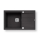 Pyramis 70167101 - Lavello della cucina SPARTA PLUS LUX 78x48 cm granito/nero