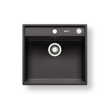 Pyramis 70168301 - Lavello da cucina CAMEA 50x53 cm granito/nero