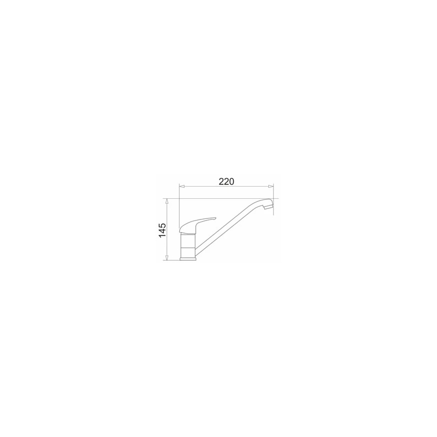 Pyramis 90915301 - Rubinetto per lavello ASALIA cromo