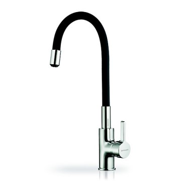 Pyramis 90919638 - Rubinetto per lavello con braccio flessible FLESSI nero