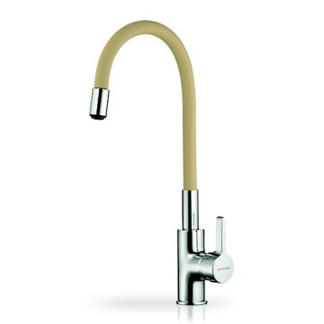 Pyramis 90938101 - Rubinetto per lavello con braccio flessible FLESSI beige