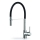 Pyramis 90939801 - Rubinetto per lavello con braccio flessible SERINA cromo/nero