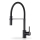 Pyramis 90939901 - Rubinetto per lavello con braccio flessible SERINA nero opaco