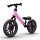 QPlay - Bici a spinta con LED lampade su ruote SPARK rosa