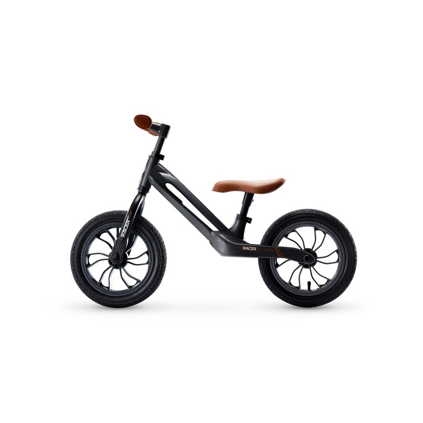 QPlay - Bici a spinta RACER AIR nero/marrone