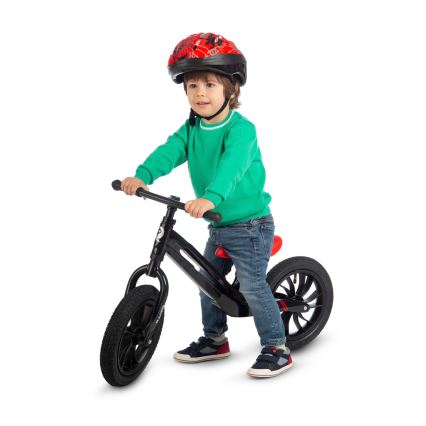 QPlay - Bici a spinta RACER AIR nero/rosso