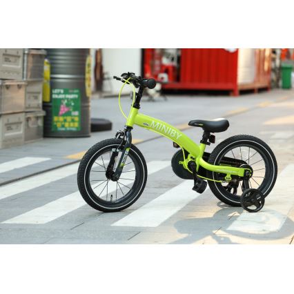 QPlay - Bicicletta per bambini 14 MINIBY 3 in 1 verde