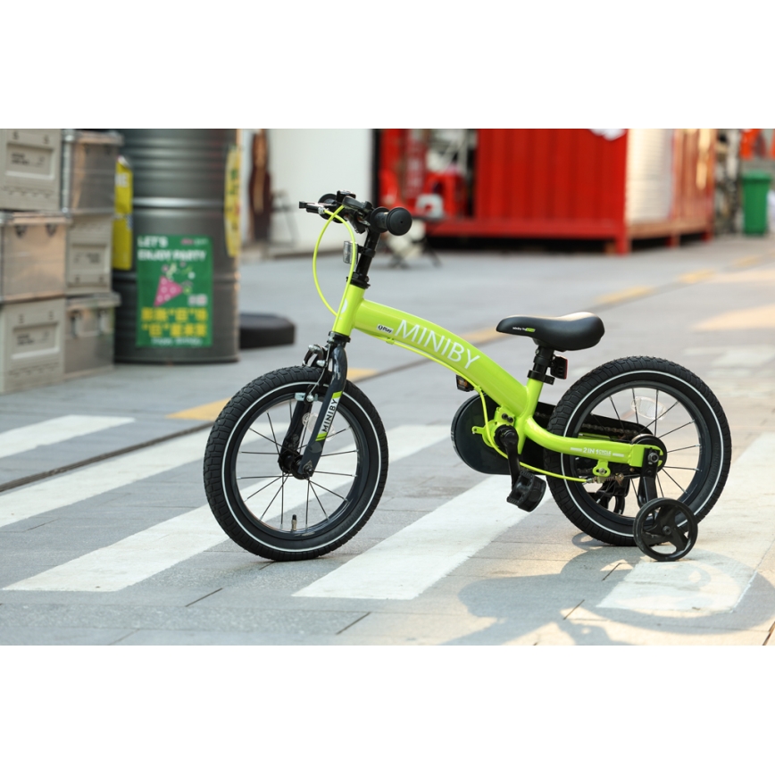 QPlay - Bicicletta per bambini 14 MINIBY 3 in 1 verde