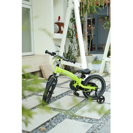 QPlay - Bicicletta per bambini 14 MINIBY 3 in 1 verde