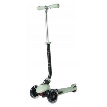 QPlay - Monopattino per bambini con ruote LED 5 in 1 SEMA PRO verde