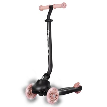 QPlay - Monopattino per bambini SEMA EVO 5 in 1 con ruote LED, rosa
