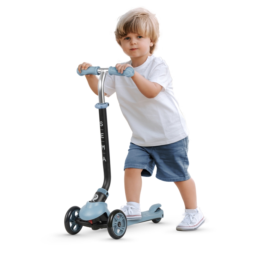 QPlay - Per bambini scooter 4in1 SEMA blu