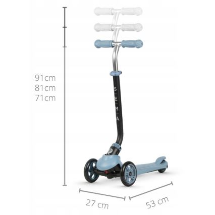 QPlay - Per bambini scooter 4in1 SEMA blu