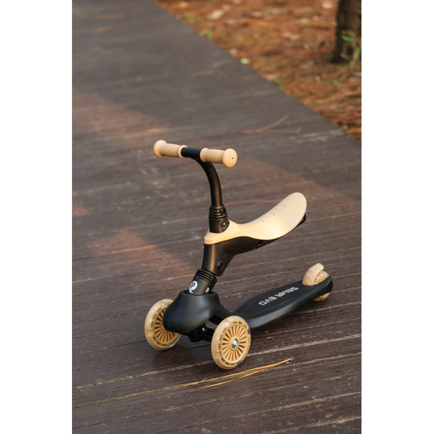 QPlay - Per bambini scooter 5in1 SEMA beige