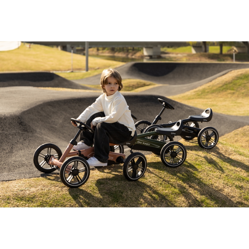 QPlay - Quad per bambini GO KART verde