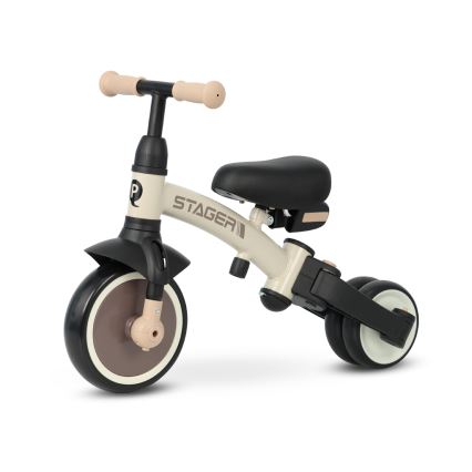 QPlay - Triciclo 3 in 1 per bambini STAGER beige