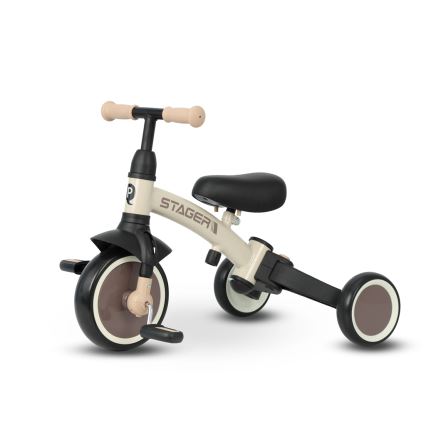QPlay - Triciclo 3 in 1 per bambini STAGER beige