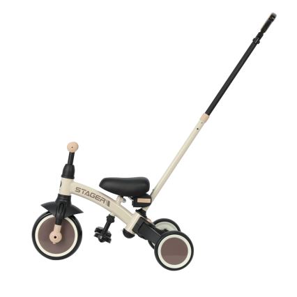 QPlay - Triciclo 3 in 1 per bambini STAGER beige