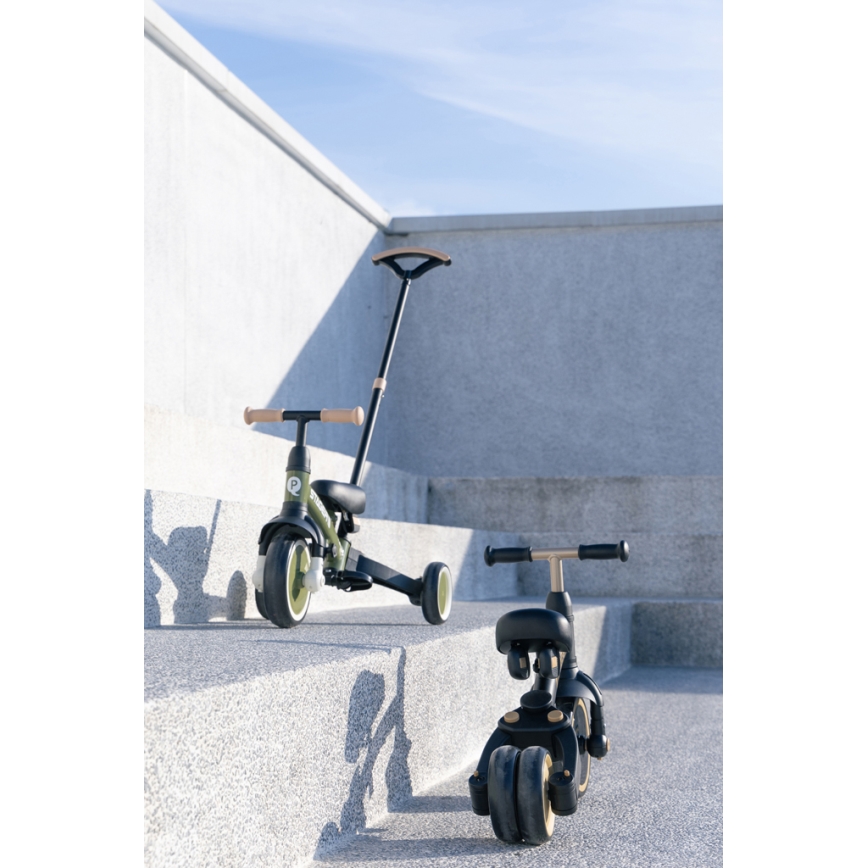 QPlay - Triciclo 3 in 1 per bambini STAGER nero