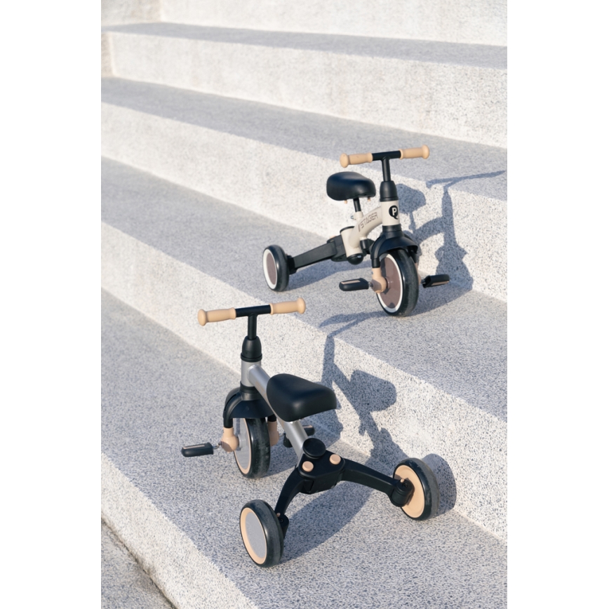 QPlay - Triciclo 3 in 1 per bambini STAGER nero