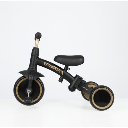 QPlay - Triciclo 3 in 1 per bambini STAGER nero