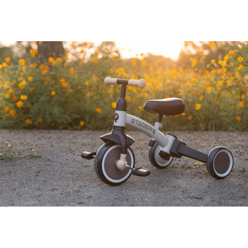 QPlay - Triciclo 3 in 1 per bambini STAGER verde