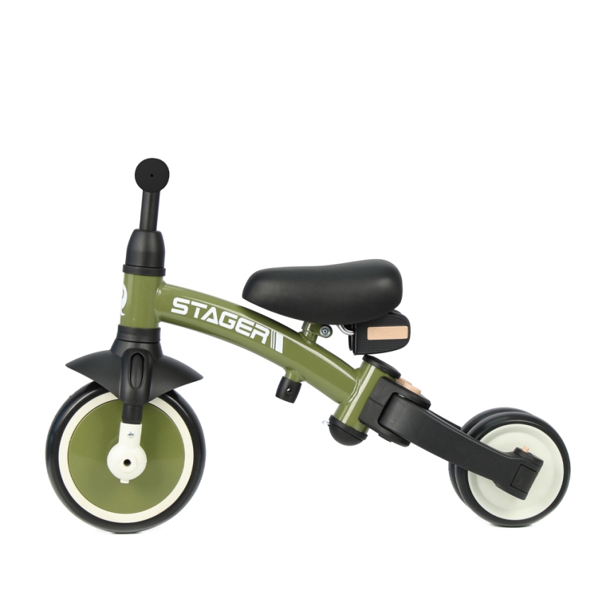 QPlay - Triciclo 3 in 1 per bambini STAGER verde
