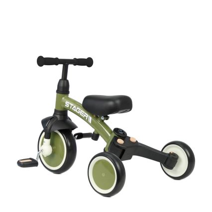 QPlay - Triciclo 3 in 1 per bambini STAGER verde