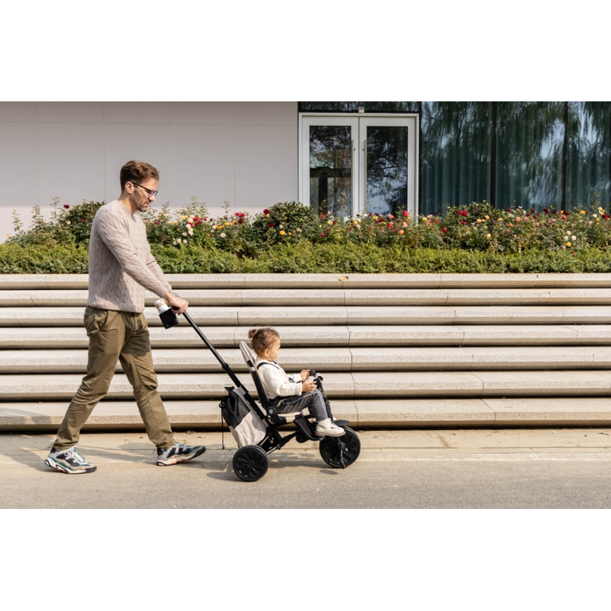 QPlay - Triciclo 5 in 1 per bambini NOVA MAX nero