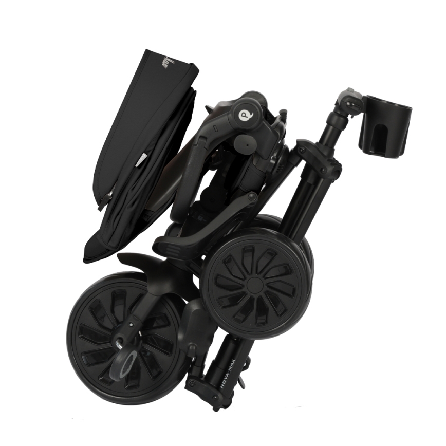 QPlay - Triciclo 5 in 1 per bambini NOVA MAX nero