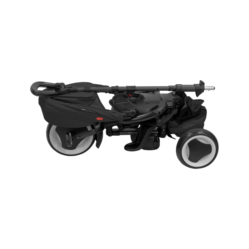 QPlay - Triciclo per bambini 3 in 1 RITO EVA PLUS nero