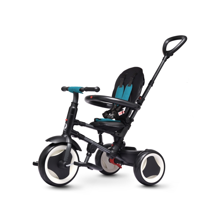 QPlay - Triciclo per bambini 3 in 1 RITO EVO turchese