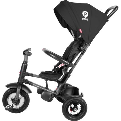 QPlay - Triciclo per bambini 3in1 RITO AIR nero