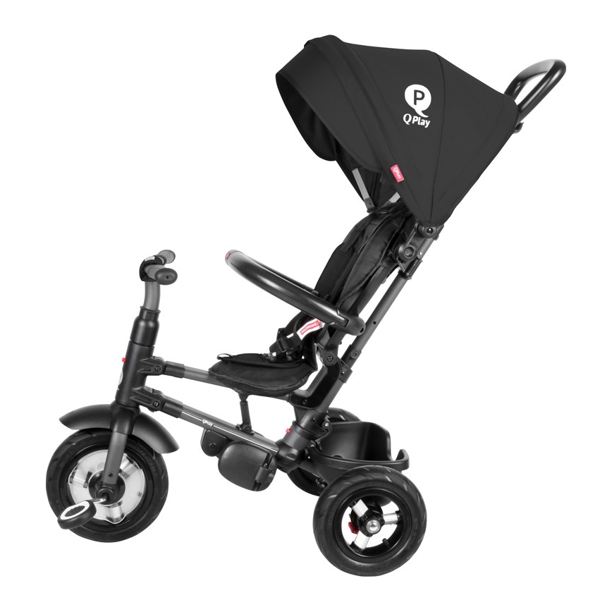 QPlay - Triciclo per bambini 3in1 RITO AIR nero