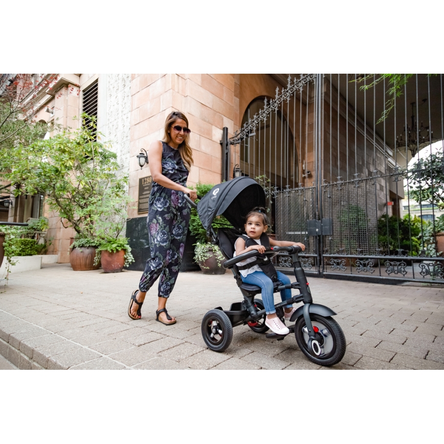 QPlay - Triciclo per bambini 3in1 RITO AIR nero