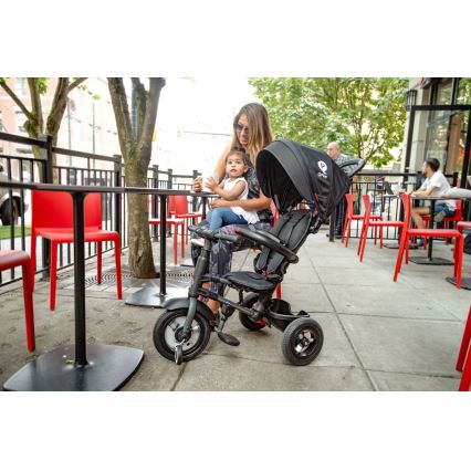 QPlay - Triciclo per bambini 3in1 RITO AIR nero