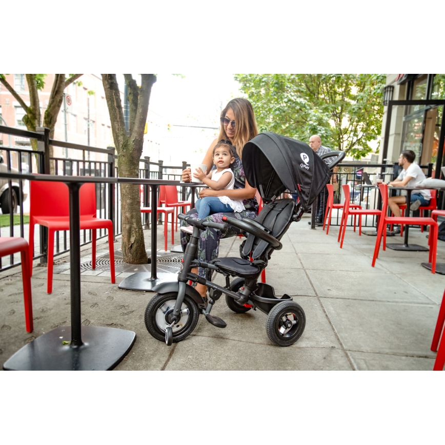 QPlay - Triciclo per bambini 3in1 RITO AIR nero