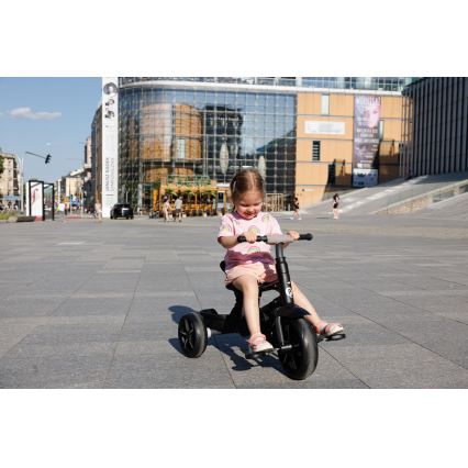 QPlay - Triciclo per bambini 3in1 RITO STAR grigio chiaro