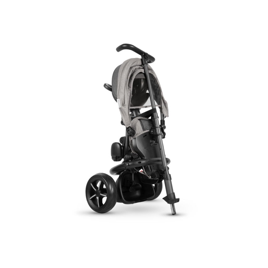 QPlay - Triciclo per bambini 3in1 RITO STAR grigio chiaro