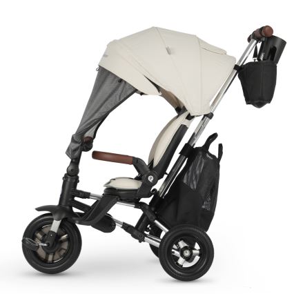 QPlay - Triciclo per bambini 5 in 1 NOVA DELUXE beige