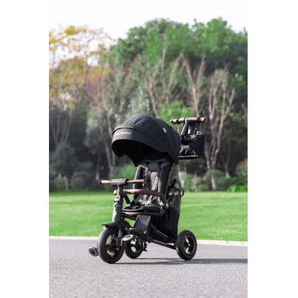 QPlay - Triciclo per bambini 5 in 1 NOVA DELUXE nero
